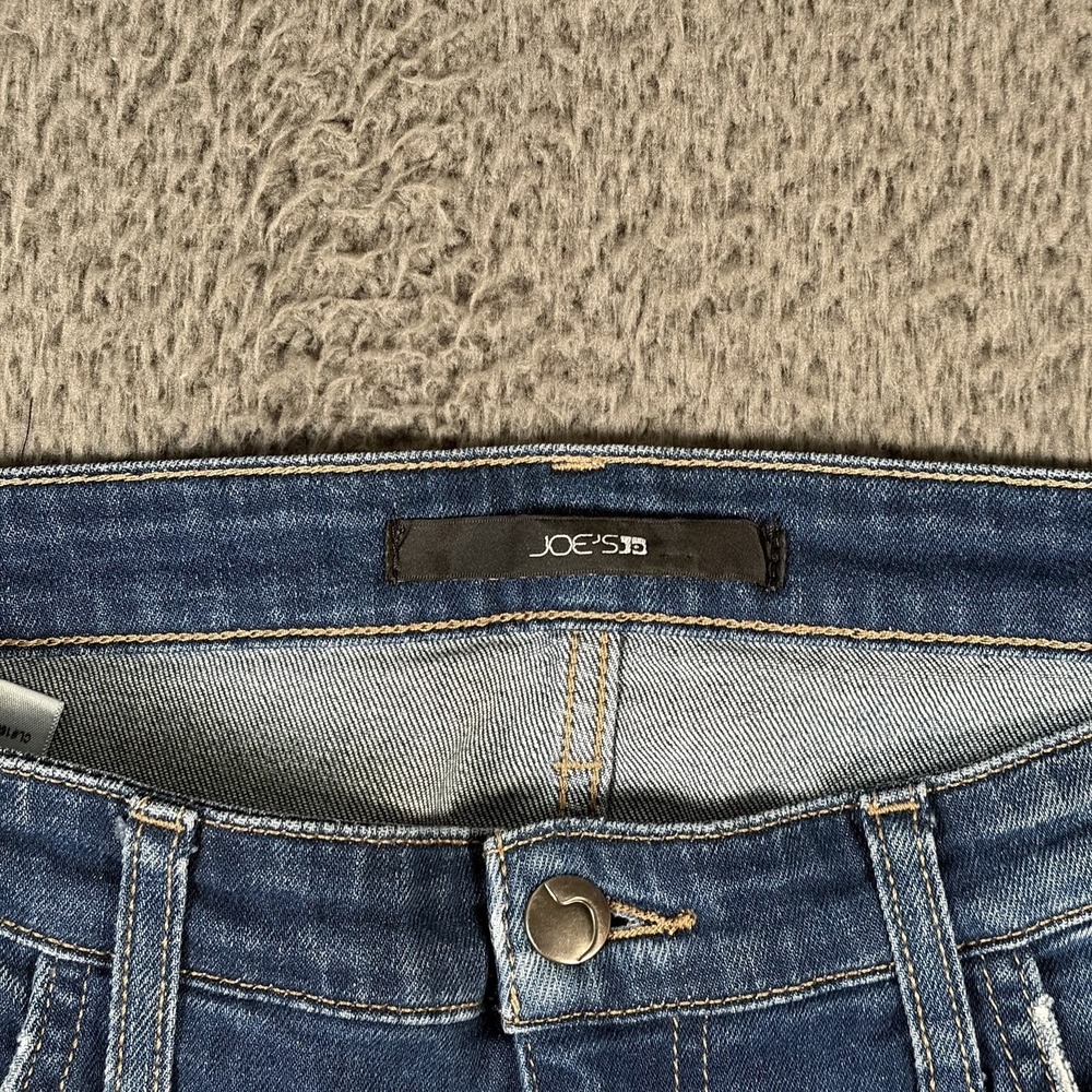 Joes Jeans Womens 28x30 Blue Skinny Stretch Mid-Rise Whiskered Preppy - Picture 3 of 9